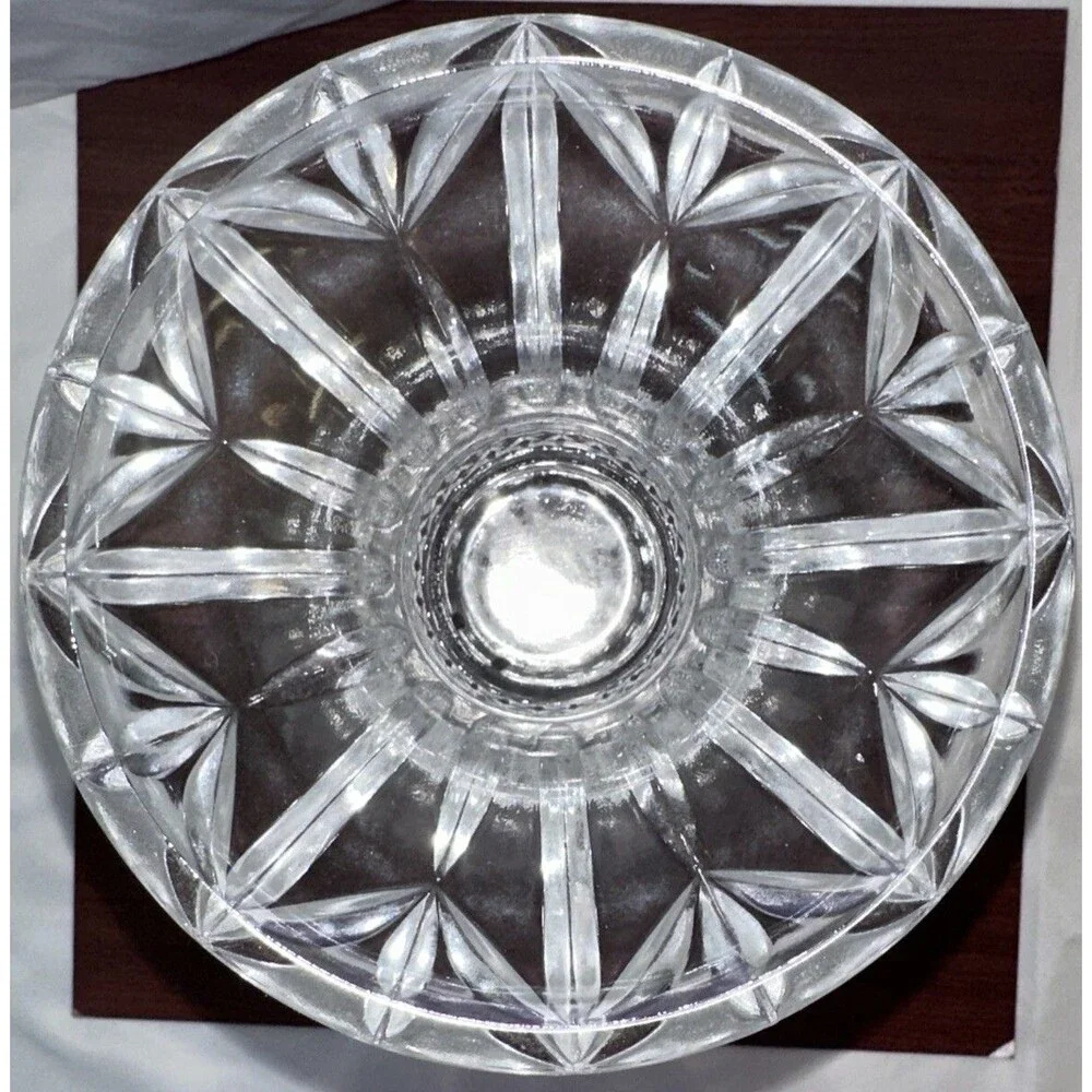 Shannon by Godinger Olympia Large 24% Lead Crystal Vase Centerpiece 11.5